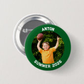 Badge Rond 5 Cm Sports Photo Forêt verte (Devant & derrière)