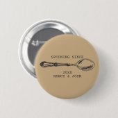 Badge Rond 5 Cm Spoting depuis Funny cadeau anniversaire Flirty (Devant & derrière)