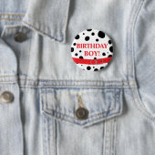Badge Rond 5 Cm Spots dalmatiens Anniversaire Garçon ou fille (En situation)