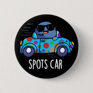 Badge Rond 5 Cm Spots Voiture Sport Amusant Parking Dark BG