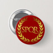 Badge Rond 5 Cm SPQR Roma (Devant & derrière)