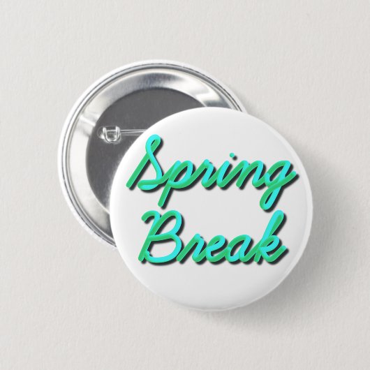 Badge Rond 5 Cm Spring Break 3D (Devant & derrière)