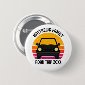 Badge Rond 5 Cm Spring Break Road Trip Sunset Customized (Devant & derrière)