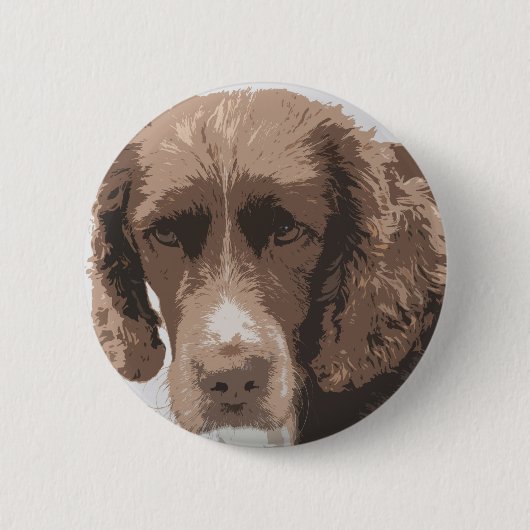 Badge Rond 5 Cm Springer anglais (Devant)