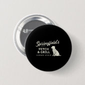 Badge Rond 5 Cm Springfield mange des animaux de compagnie - Fetch (Devant & derrière)