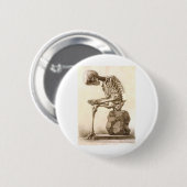Badge Rond 5 Cm squelette (Devant & derrière)
