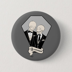 Badge Rond 5 Cm Squelette