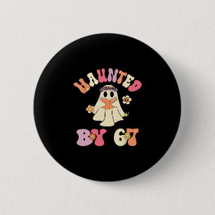 Badge Rond 5 Cm Squelette d'Halloween ensorcelé Numéro Six Sept Ha