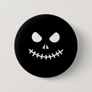 Badge Rond 5 Cm Squelette Halloween