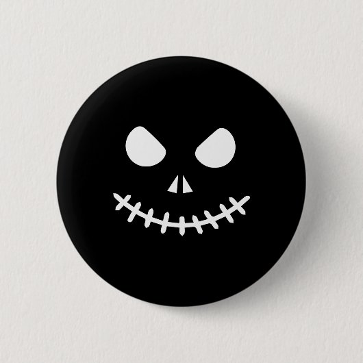 Badge Rond 5 Cm Squelette Halloween (Devant)