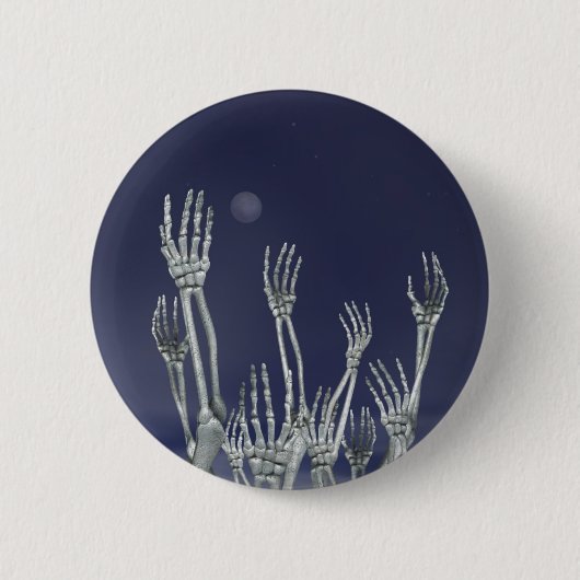 Badge Rond 5 Cm Squelettes - bouton de Halloween (Devant)