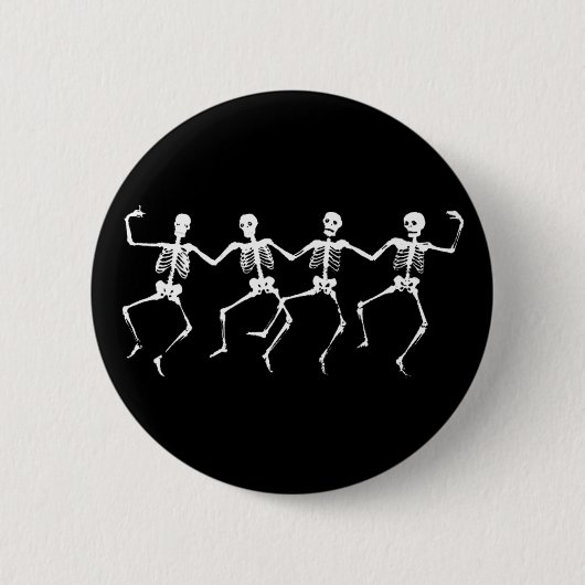 Badge Rond 5 Cm Squelettes de danse II (Devant)