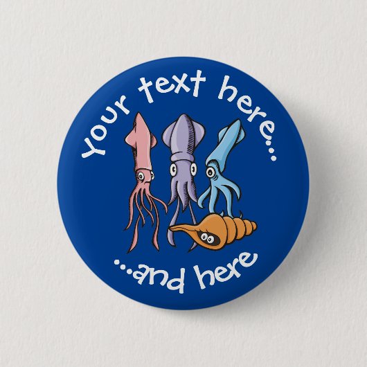 Badge Rond 5 Cm Squid (Devant)