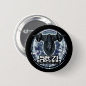 Badge Rond 5 Cm SR-71 Blackbird (Devant & derrière)