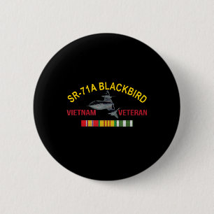 Badge Rond 5 Cm Sr-71a Blackbird Vietnam Vétérinaire Sr 71 Blackbi