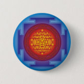 BADGE ROND 5 CM SRI YANTRA - FLAMME (Devant)