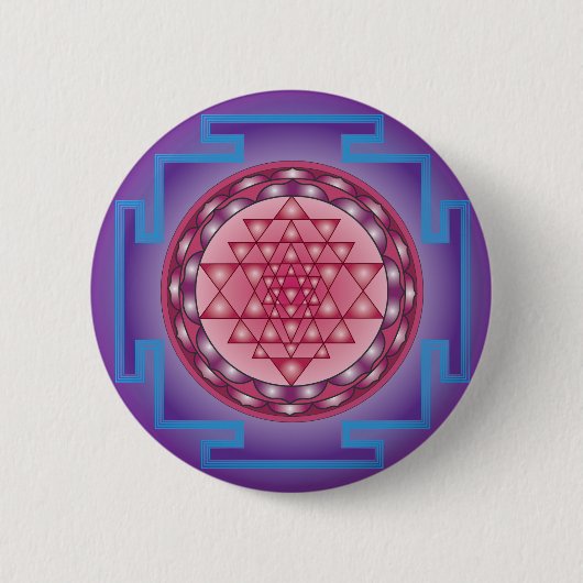 BADGE ROND 5 CM SRI YANTRA - SANCTUAIRE (Devant)