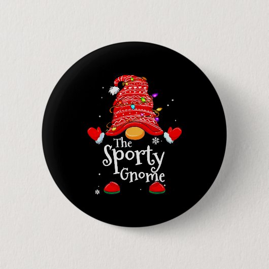 Badge Rond 5 Cm Srty Gnome - Xmas Family Matching Funny Christmas (Devant)