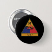 Badge Rond 5 Cm SSI - 10e division blindée avec nom Bande (Devant & derrière)