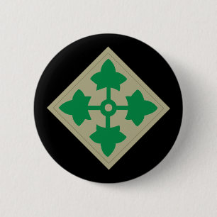 Badge Rond 5 Cm SSI - 4e division d'infanterie - texte