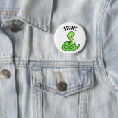 Badge Rond 5 Cm Sssup Funny Hisser Snake Pun (En situation)