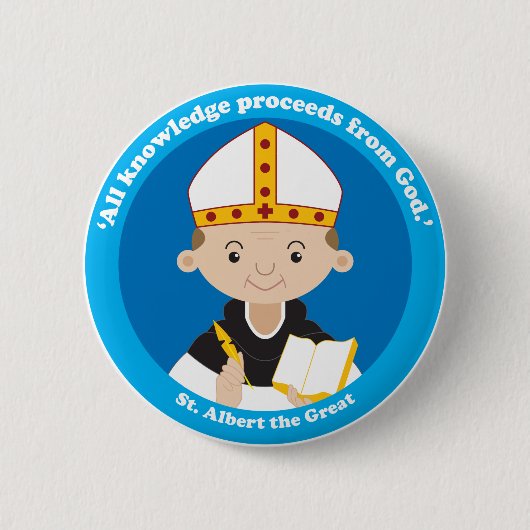 Badge Rond 5 Cm St Albert le grand (Devant)