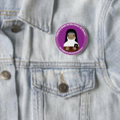 Badge Rond 5 Cm St Alphonsa Muttathupadathu (En situation)