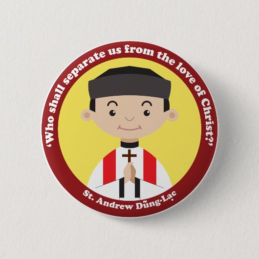 Badge Rond 5 Cm St. Andrew Dung Lac (Devant)