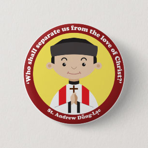 Badge Rond 5 Cm St. Andrew Dung Lac