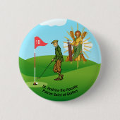 Badge Rond 5 Cm St. Andrew et Dapper Homme Golfer (Devant)