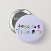 Badge Rond 5 Cm St au travail (Devant & derrière)