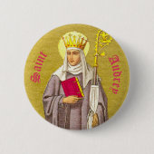 Badge Rond 5 Cm St. Audrey (Etheldreda) (P 003) (Devant)