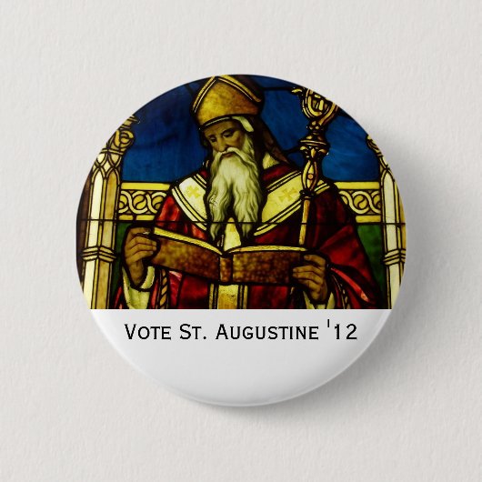 Badge Rond 5 Cm St Augustine "12 (Devant)