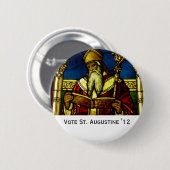 Badge Rond 5 Cm St Augustine "12 (Devant & derrière)