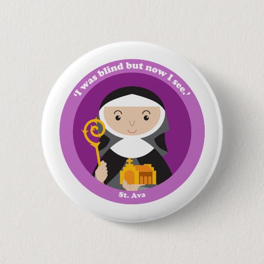 Badge Rond 5 Cm St. Ava (Devant)