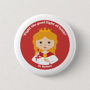 Badge Rond 5 Cm St. Barbara