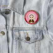Badge Rond 5 Cm St Bernadette Soubirous (En situation)