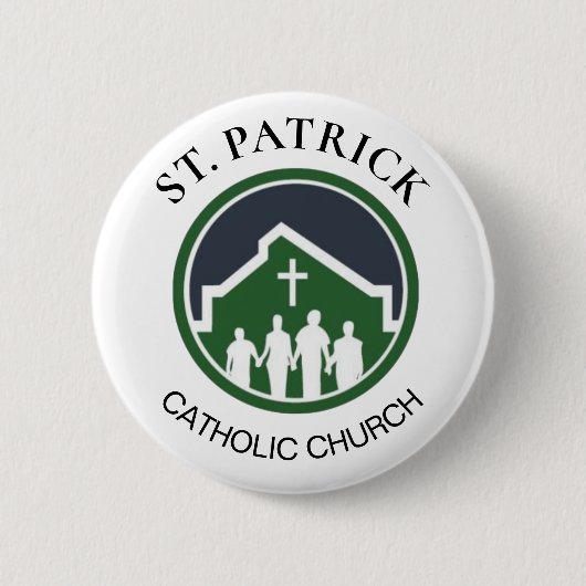 BADGE ROND 5 CM ST. BOUTON PATRICK (Devant)