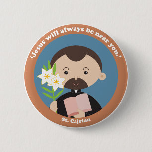 Badge Rond 5 Cm St Cajetan