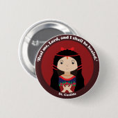 Badge Rond 5 Cm St. Casilda (Devant & derrière)