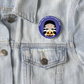Badge Rond 5 Cm St Clare d'Assisi (En situation)