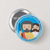 Badge Rond 5 Cm St Cleopas d'Emmaus (Devant & derrière)