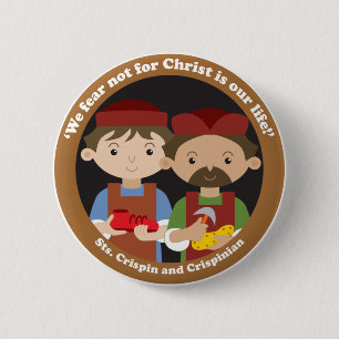 Badge Rond 5 Cm St Crispin et Crispinian