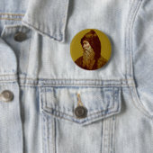 Badge Rond 5 Cm St. Cyril le moine (M 002) (En situation)
