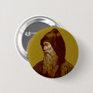 Badge Rond 5 Cm St. Cyril le moine (M 002)