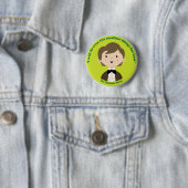 Badge Rond 5 Cm St Dominic Savio (En situation)