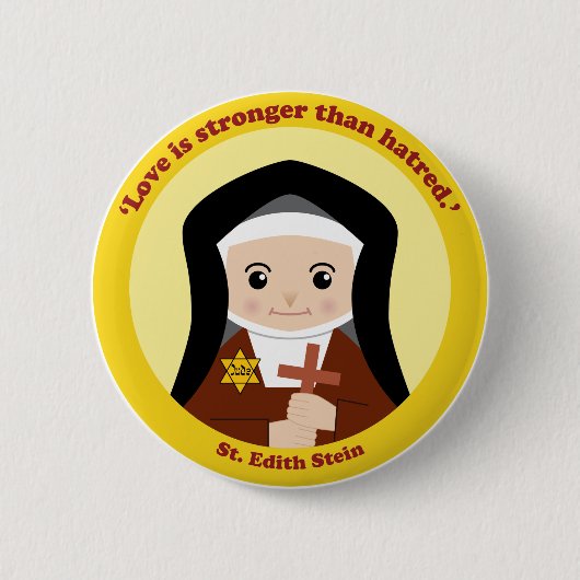 Badge Rond 5 Cm St. Edith Stein (Devant)