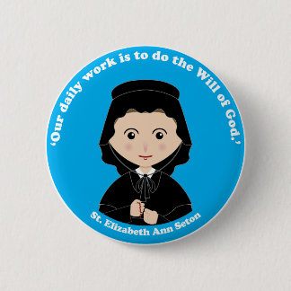 Badge Rond 5 Cm St Elizabeth Ann Seton