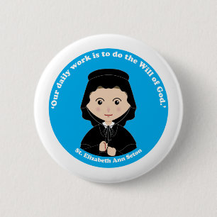 Badge Rond 5 Cm St. Elizabeth Ann Seton