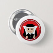 Badge Rond 5 Cm St Faustina Kowalska (Devant & derrière)